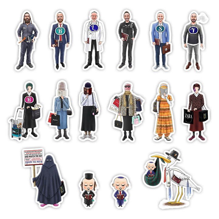 MDY Characters (16 pieces + 4 Bonus) Magnets 4 inch