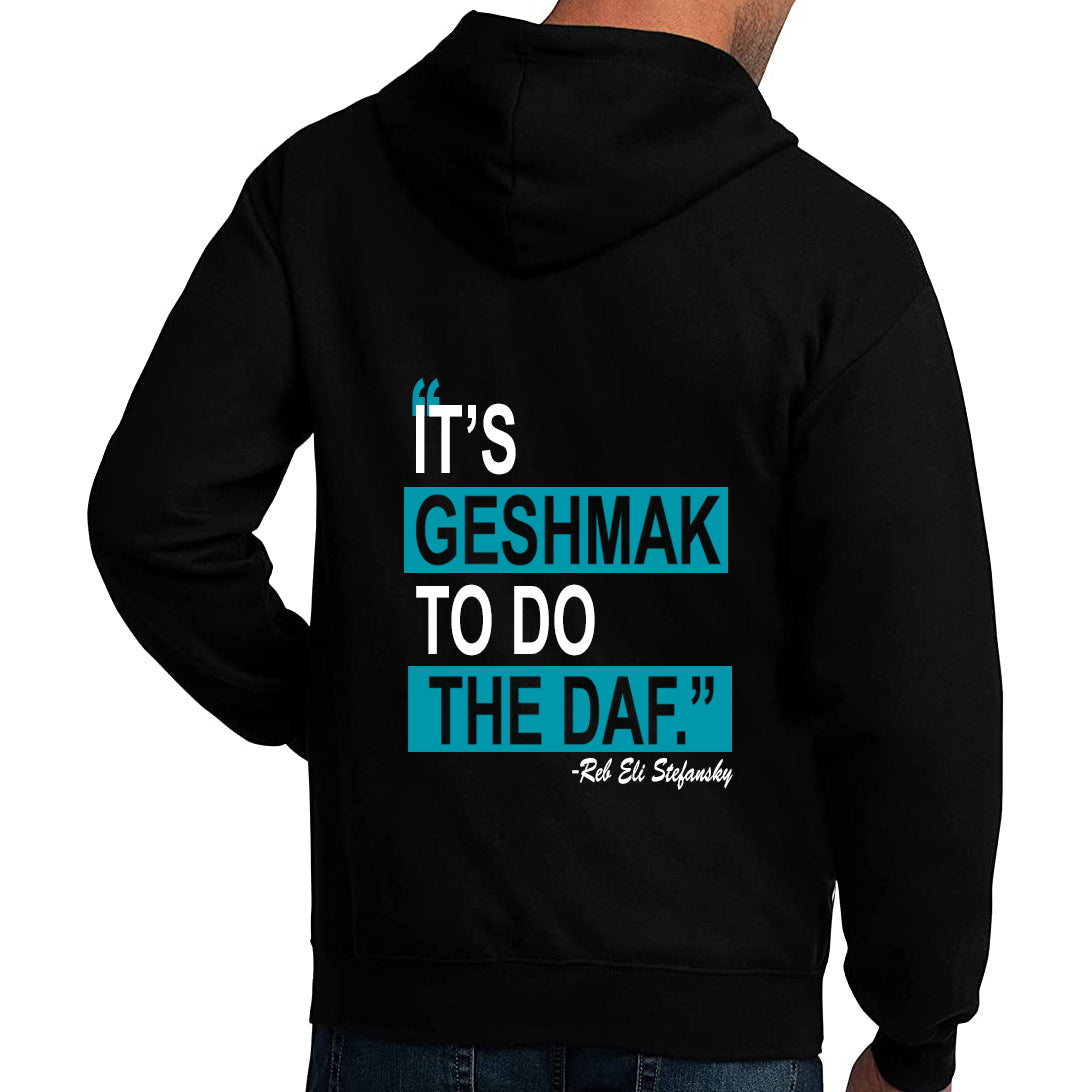 MDY Sweatshirt Embroidered front Logo and printed Back Text