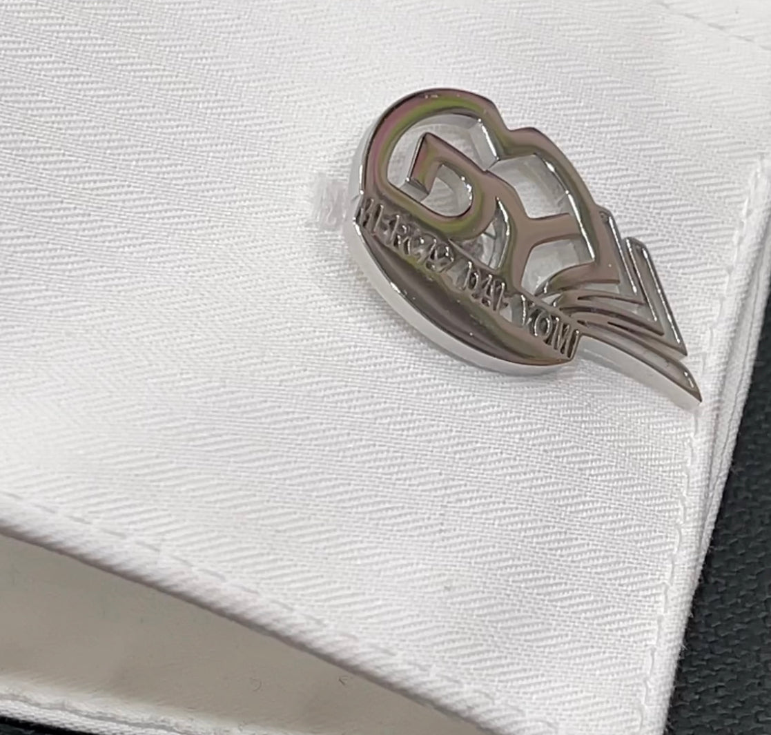 MDY Cufflinks GOLD (Color) Polished Stainless Steel