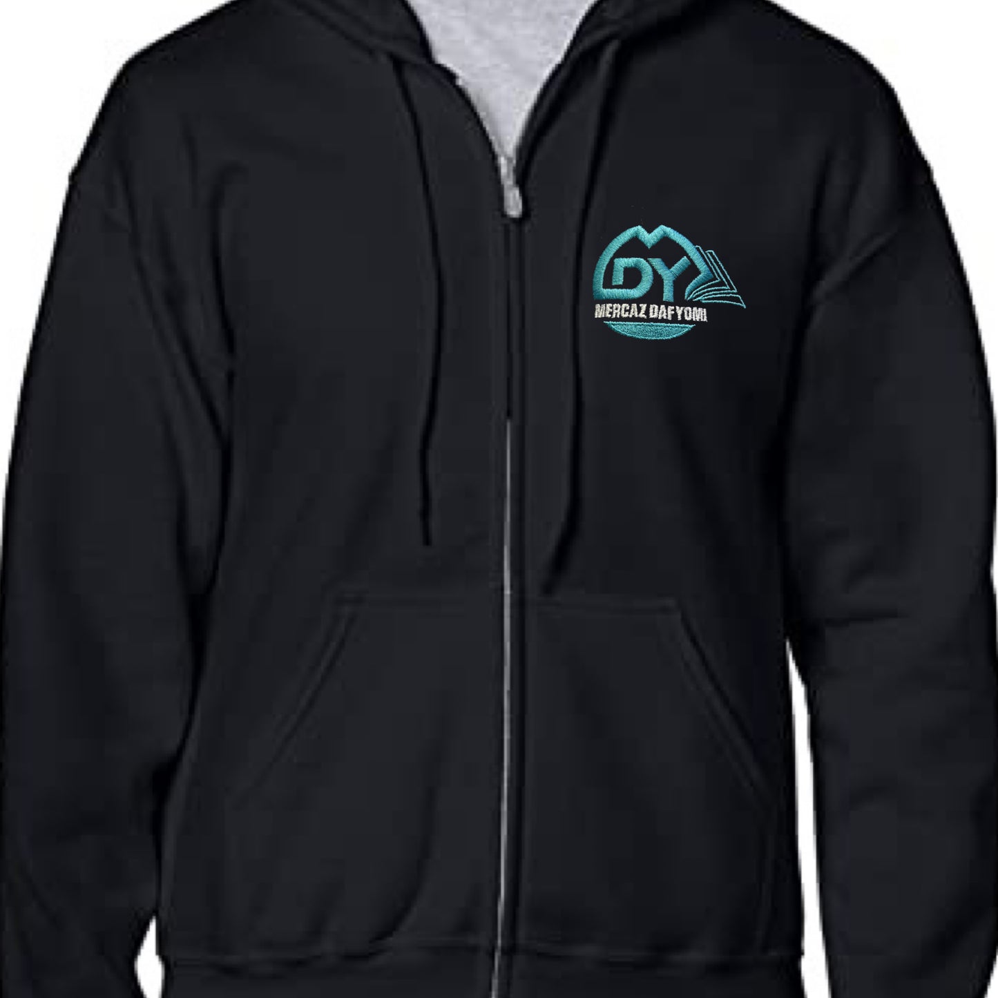MDY Sweatshirt Embroidered front Logo and printed Back Text