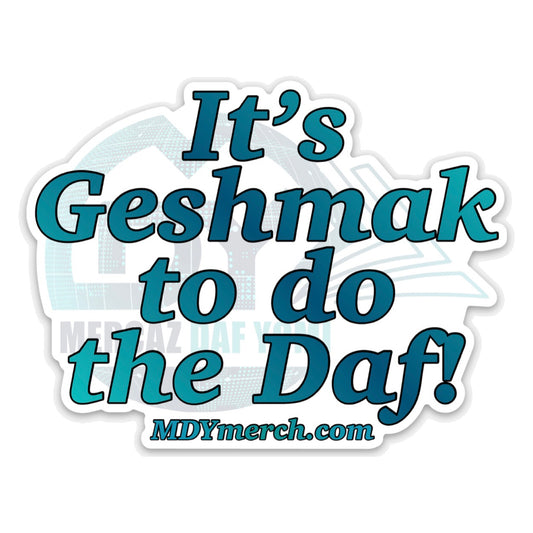 It’s Geshmak to do the Daf Magnet